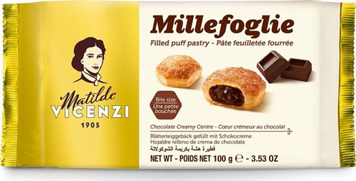 Matilde Vicenzi Millefoglie Çikolata Kreması Dolgulu Milföy Tatlı 100 g