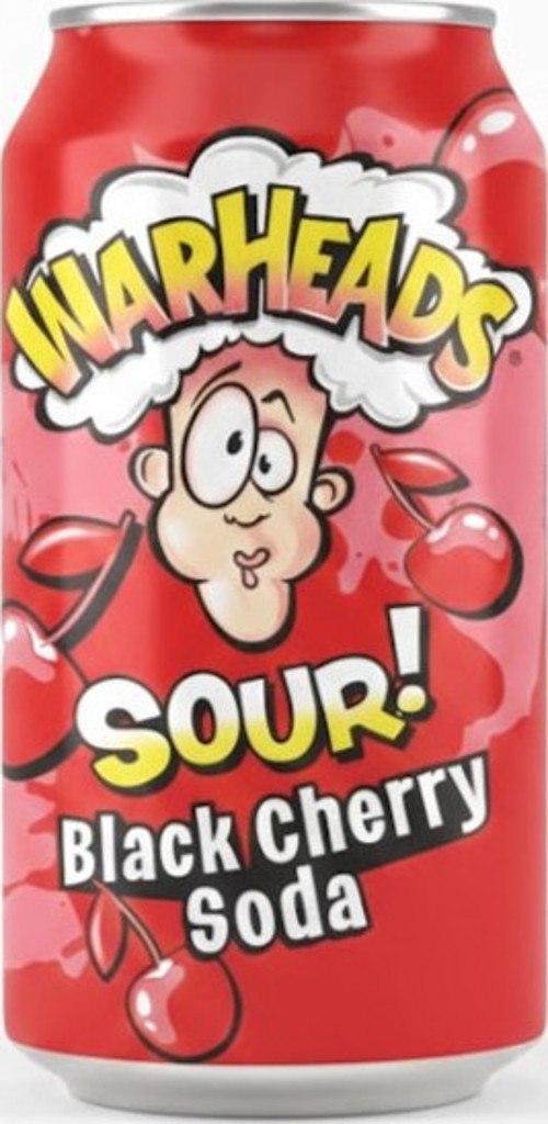 Warheads Sour Black Cherry Soda - Ekşi Kiraz Aromalı Gazlı İçecek 330ml