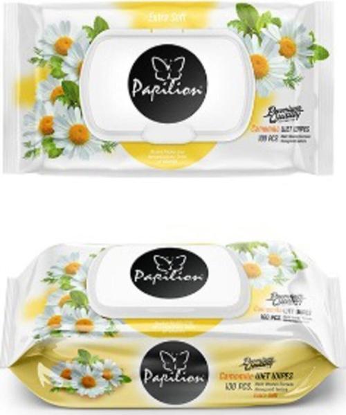 Papatya Islak Havlu 100 Yaprak Tekli