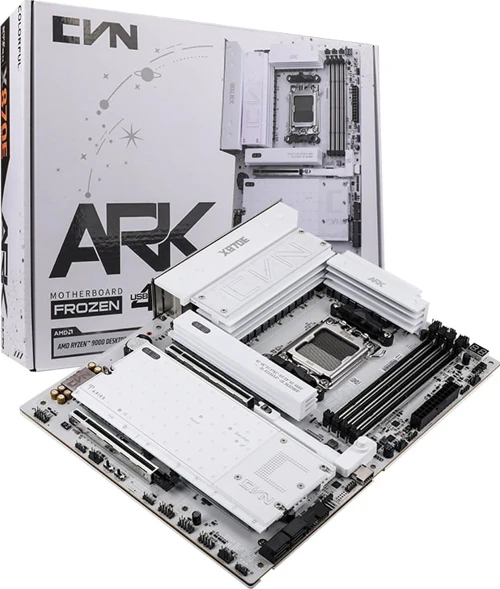 CVN X870E ARK FROZEN V14 AMD AM5 DDR5 8200Mhz ATX Gaming (Oyuncu) Anakart