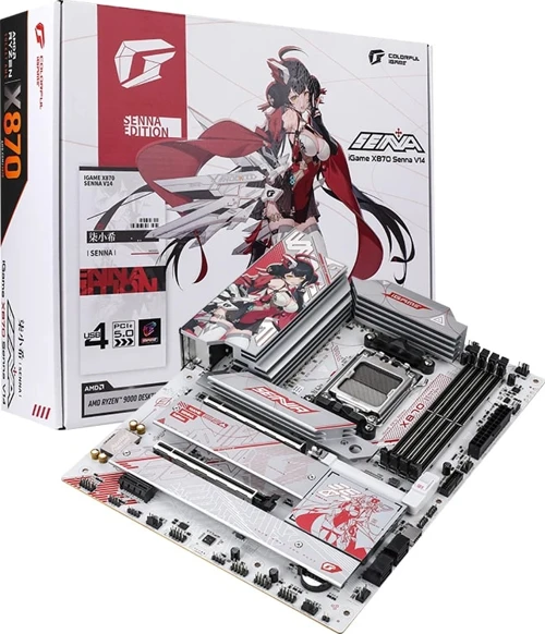 iGAME X870 Senna V14  AMD AM5 DDR5 8200MHz ATX  Gaming (Oyuncu) Anakart