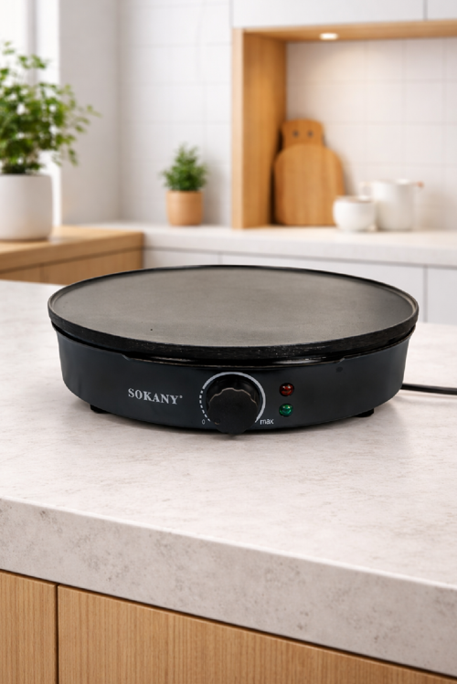 Taşınabilir Pankek Makinesi Non-Stick Plaka Hızlı Isınma SK-BBQ-842