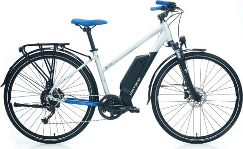 E-TİME Venüs E-Bike 50cm Şehir Bisikleti Mat Gümüş Koyu Mavi