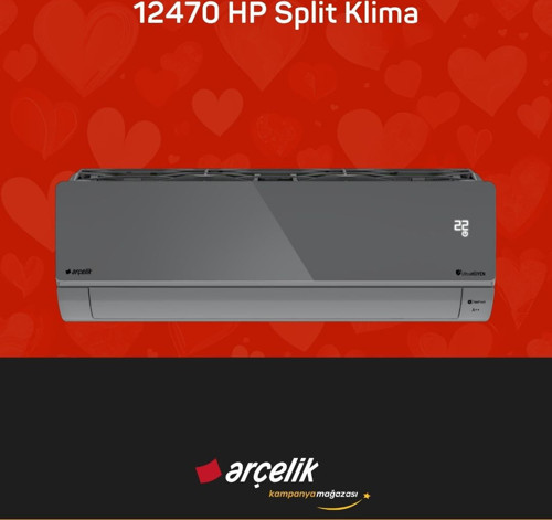 12470 HP Prosmart Silver Inverter Klima 12.000 Btu/h Split Klima