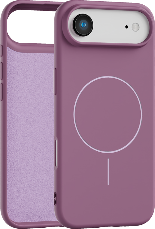 iPhone Air Uyumlu İçi Kadife Magsafe Wireless Şarz Özellikli Gül Kurusu Renkli Telefon Kılıfı