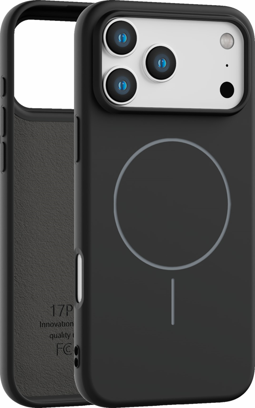 iPhone 17 Pro Max Uyumlu İçi Kadife Magsafe Wireless Şarz Özellikli Siyah Renkli Telefon Kılıfı