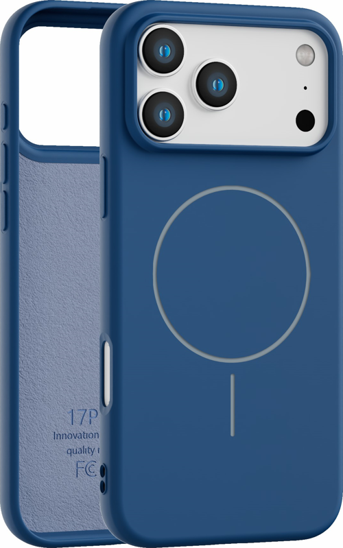 iPhone 17 Pro Uyumlu İçi Kadife Magsafe Wireless Şarz Özellikli Lacivert Renkli Telefon Kılıfı