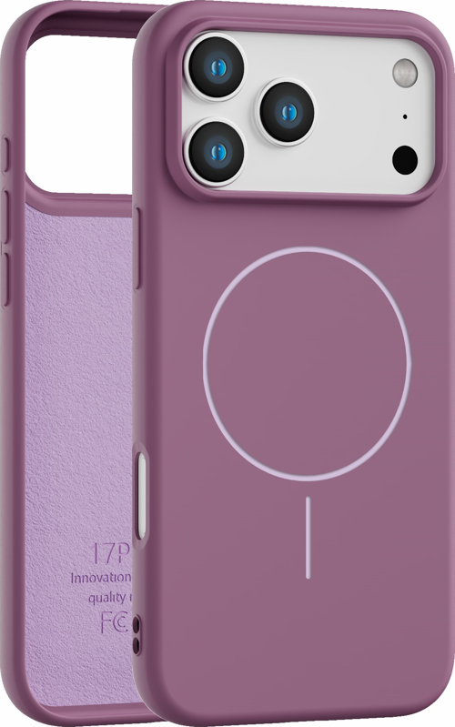 iPhone 17 Pro Uyumlu İçi Kadife Magsafe Wireless Şarz Özellikli Gül Kurusu Renkli Telefon Kılıfı