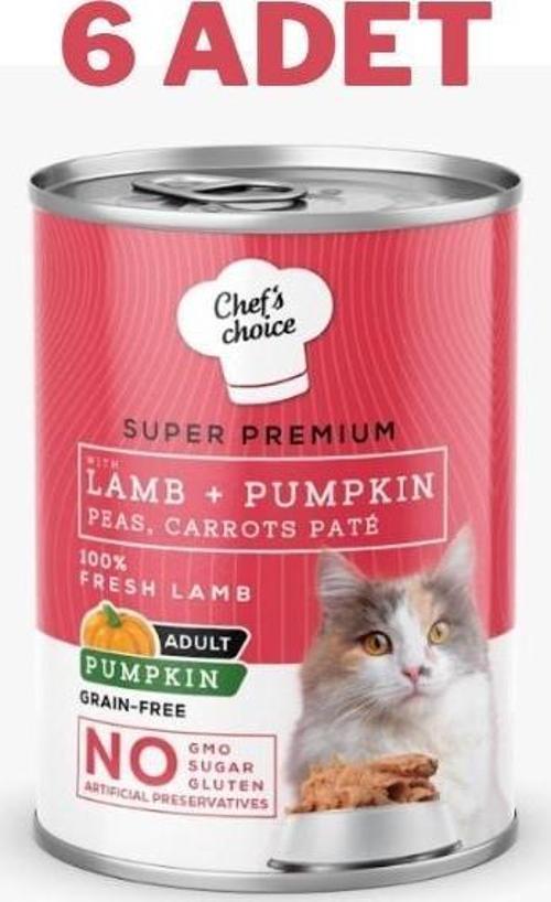 Lamb Pumpkin Kuzulu Balkabaklı Pate Kedi Konservesi 6 x 400 gr