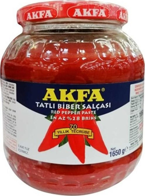 Biber Salçası Tatlı 1650 Gr. Cam (24'lü)