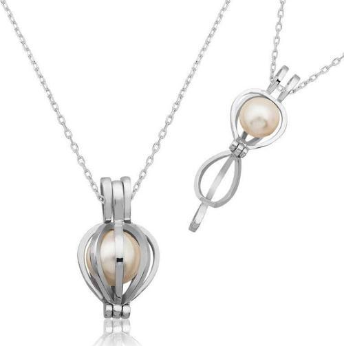 925 Ayar Gümüş İncili Kadın Gümüş Kolye