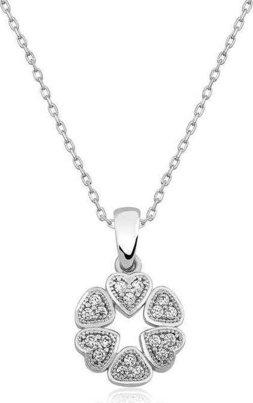 925 Ayar Gümüş Kalp Çemberi Kadın Gümüş Kolye