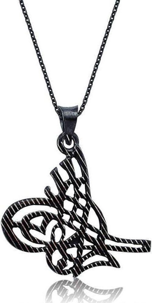 925 Ayar Gümüş Tuğra Kadın Gümüş Kolye