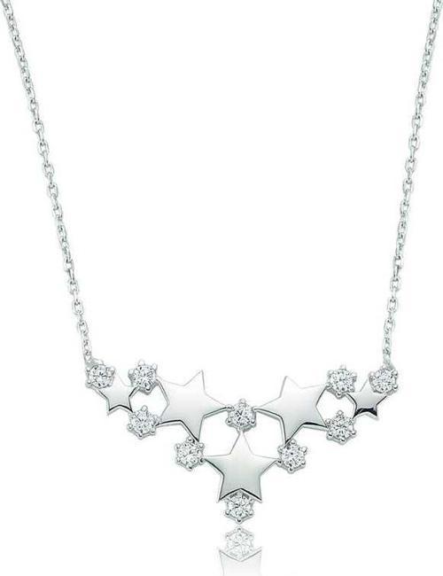 925 Ayar Gümüş Yıldız Kadın Gümüş Kolye