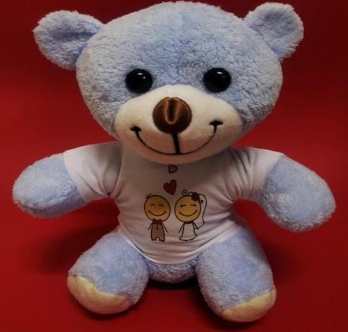 Mutlu Çift Tişörtlü Peluş Ayı