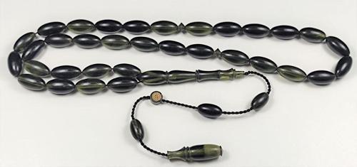 Ahmet Dağ Usta Işi Imzalı Sertifikalı Oturtmalı Imame Sıkma Kehribar