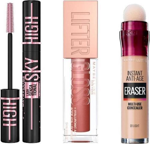 Maskara + Gloss + Kapatıcı 3lü Set