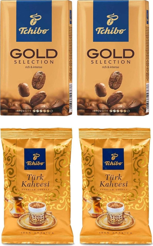 Gold Filtre Kahve 250 gr 2 Adet + Türk Kahvesi 100 gr 2 Adet