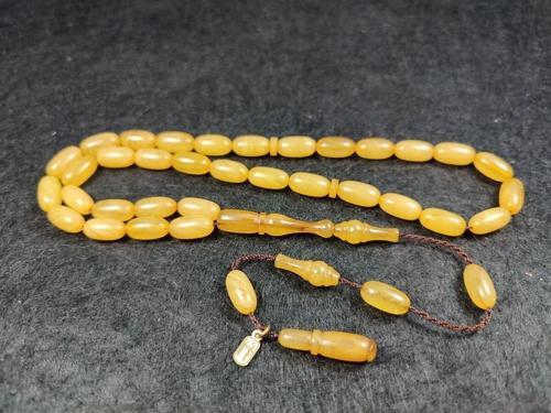 Ayhan Turan Usta Işi Imzalı 0.6 Mm Şeffaf Delim Sıkma Kehribar Sertifikalı No 3237