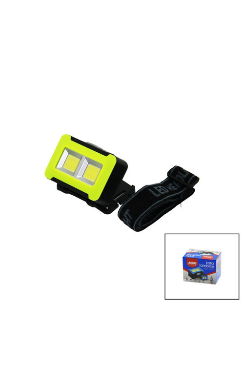 PİLLİ 3W COB LED KAFA LAMBASI FENER 3-KADEME IŞIK AYARI - FLAŞÖR 4.5V 150LÜMEN GO-53-vice 00887