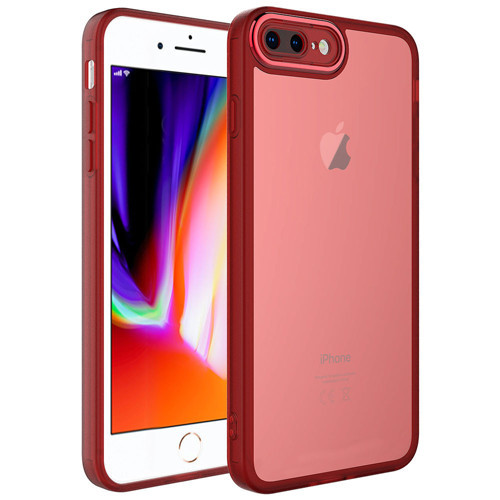 Apple iPhone 7 Plus Kılıf Kamera Korumalı Transparan Zore Post Kılıf