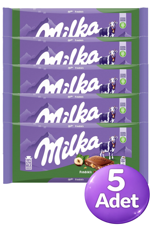 Fındıklı Çikolata 80 gr x 5 Adet