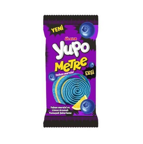 YUPO Metre - Yaban Mersini ve Limonlu - Ekşi - 50 gram - 12 Adet