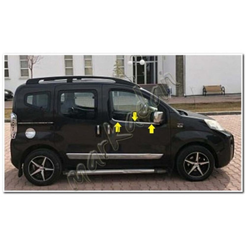 Citroen Nemo Krom Cam Çıtası 2008 Sonrası 2 Parça Paslanmaz Çelik