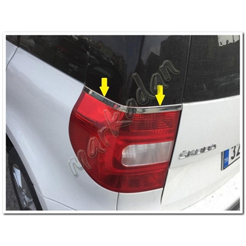 Skoda Yeti Krom Stop Alt Çıtası 2010-2017 2 Parça Paslanmaz Çelik