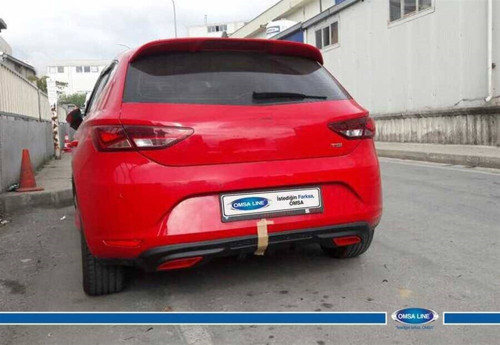 Seat Leon 5F Arka Difüzör Mat Siyah 2012-2016 Arası