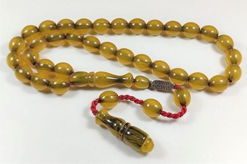 Şükrü Baba Usta Işi Imzalı Sertifikalı (İMZASI GÜMÜŞTÜR) Sıkma Kehribar Çubuk