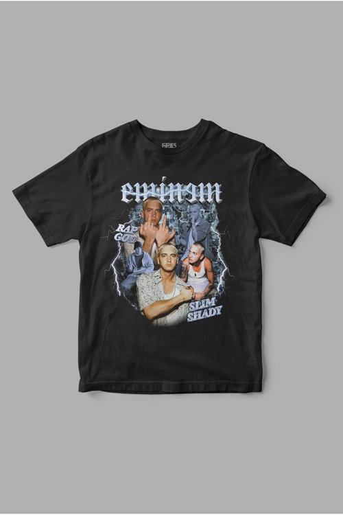 Eminem Retro Baskılı Tişört