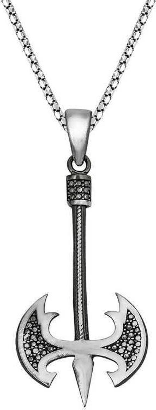 925 Ayar Gümüş Balta Erkek Gümüş Kolye