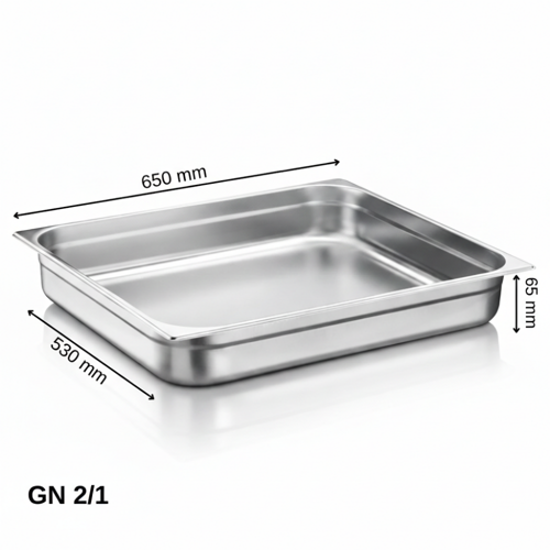 Standart Gastronom Küvet GN 2/1 65 mm 18,5 lt