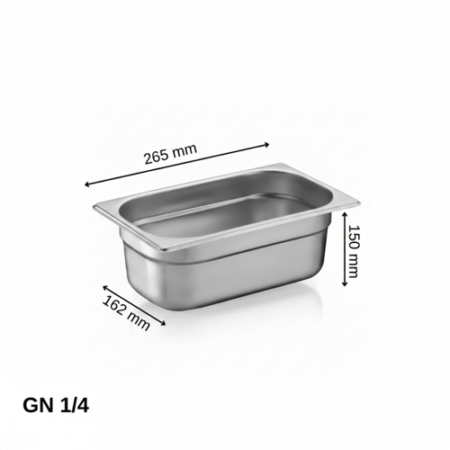 Standart Gastronom Küvet GN 1/4 150 mm 4 lt