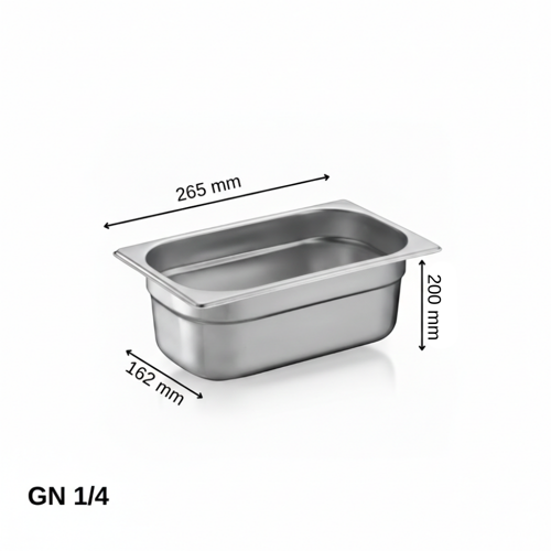 Standart Gastronom Küvet GN 1/4 200 mm 5,5 lt
