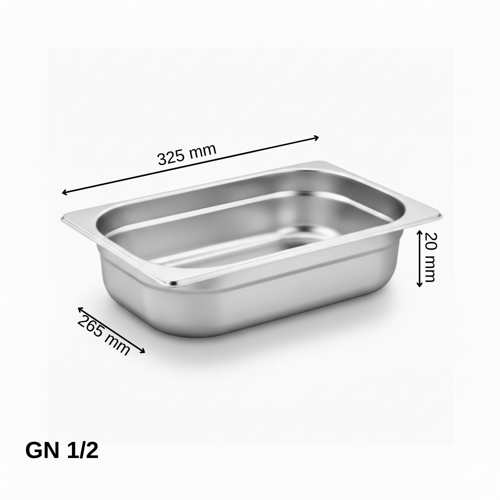 Standart Gastronom Küvet 1/2 20 mm 1.25 lt