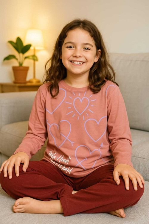 Çocuk Pijama Takımı %100 Pamuk