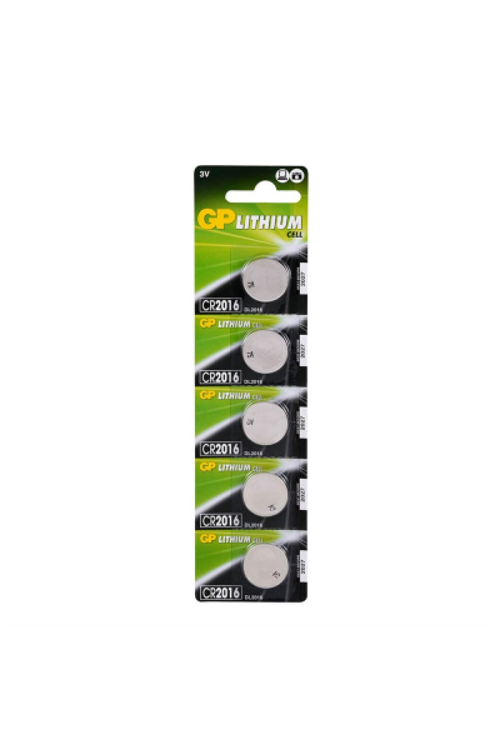 GP LITH.GPCR2016-7C5 PARA PİLİ 3V 5Lİ KART GO-53-vice 05324