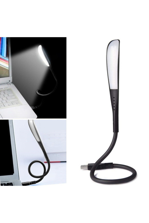 USB Girişli 14 Ledli 3 Kademeli Dokunmatik Masa/Kitap Okuma Lambası Ledi Siyah GO-53-vice 02115