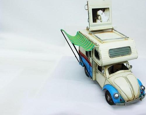 Dekoratif Metal Karavan Çerçeveli ,Kumbaralı Tenteli Biblo