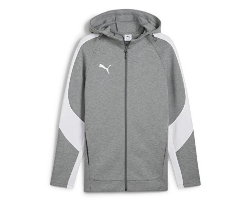 Team Evostripe Hooded Erkek Futbol Kamp Ceketi 65994733 Gri