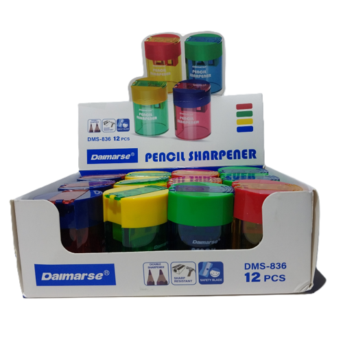 Kalemtraş Çiftli Hazneli Kalemtıraş (12 Li Paket)