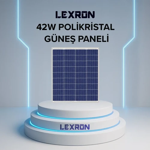 42W Polikristal Güneş Paneli