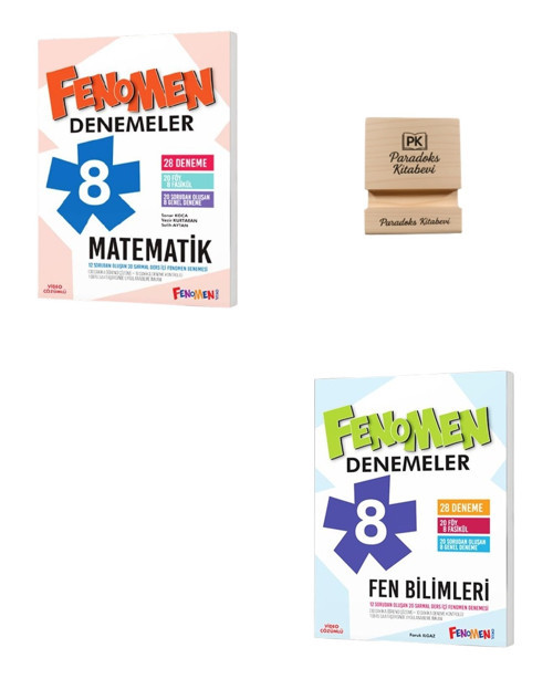 Fenomen LGS 8. Sınıf Matematik ve Fen Bilimleri Denemeleri + Telefon Standı