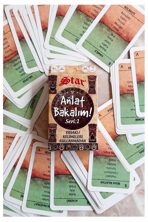 Anlat Bakalım 1 Adet Yasaklı Kelimeleri Kullanmadan İfade Edebilme Zeka Oyunu Kelime Oyunu Akıl Strateji Oyun Kağıdı