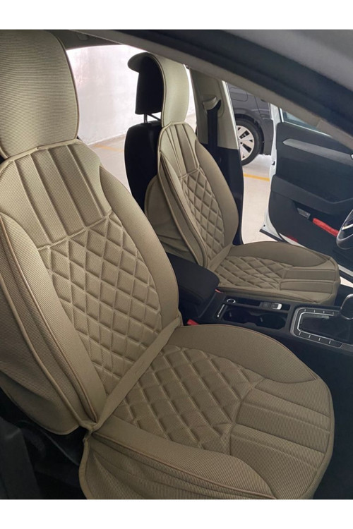 Şentürk Volkswagen Caddy Oto Koltuk Kılıfı Seti Yüksek Kalite Deri - Ortopedik (Ön-Arka Komple Takım) Gri