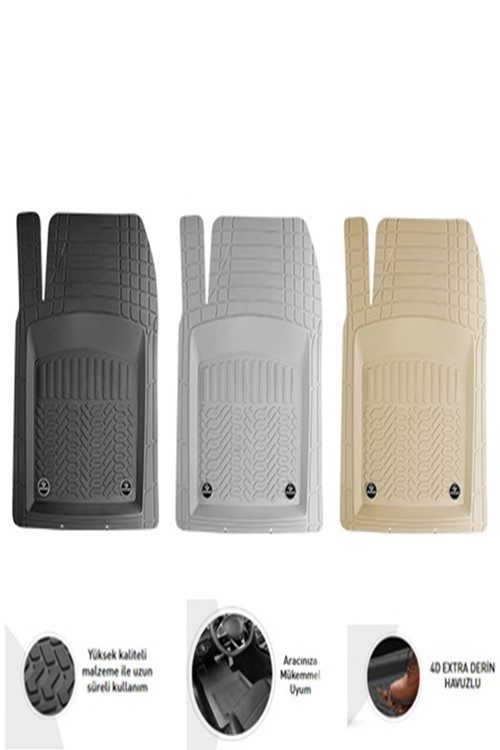Promats Volkswagen Golf Paspas Gri Havuzlu Profesyonel Universal