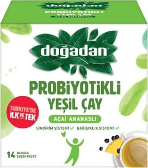 Probiyotikli Yeşil Çay Sade Bitki Çayı 23.8 Gr. (24'lü)