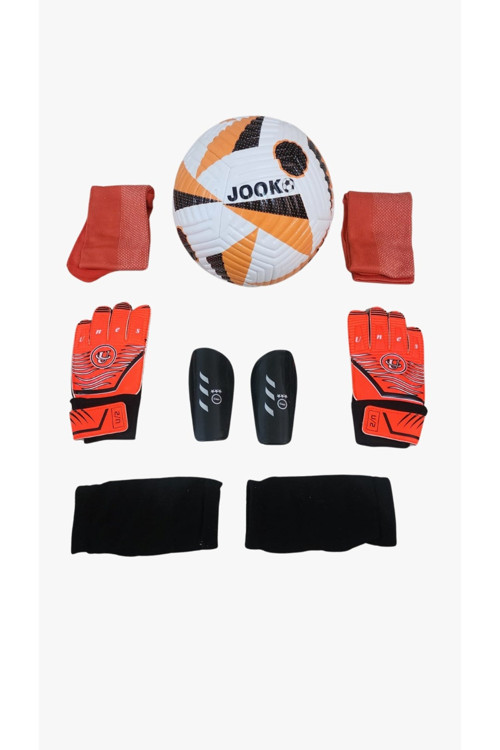 Futbol Topu Ve Aksesuarları Seti – Tekmelik, Çorap Ve Kaleci Eldiveni